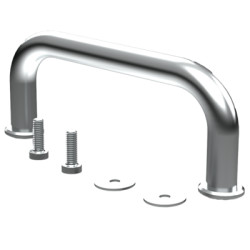 Handle, steel, (L x W x H) 88 x 8 x 33 mm, 029.08.088