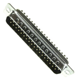 Złącze D-Sub 37-pinowe Męski Proste Montaż na panelu raster 2.76mm Złoto