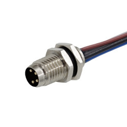 Złącze wielostykowe przemysłowe 4-pinowe Montaż przedni Gniazdo RS PRO