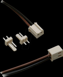 072510-O/2 2x pin socket connector with AWG 24