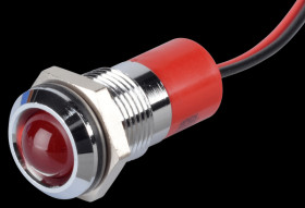 Q14P3CXXR24E Indicator LED, 24 V DC, 14 mm, wired, red/BrC