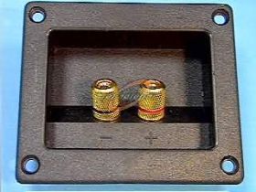 TERMINAL GŁOŚNIKOWY 1005 2xBANANOWE ZŁOCONE