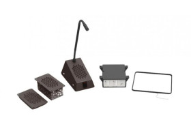 Zestaw interkomowy do zabudowy, z pętlą indukcyjną, czarny, STS-K003L-B