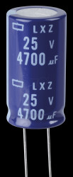 ELXZ250ELL472MM35S Elko radial, 4700 µF, 25 V, 105°C, Low ESR, 18 x 35 mm, RM 7.5