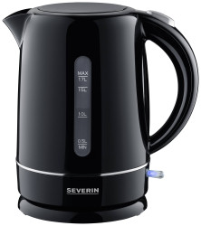 Severin 4322 Czajnik bezprzewodowy, ochrona przed przegrzaniem czarny Pojemność: 1.7 l