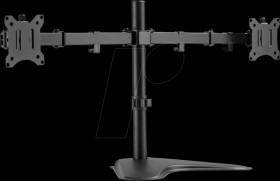 BP0099 Dual monitor stand, 17-32", steel, arm length: each 390 mm