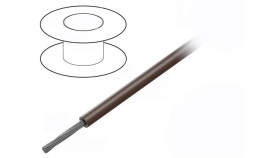 1853-Br005 Przewód Na Rolce 30,5M Linka Cu 26Awg Pvc Brązowy 600V