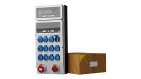 Rozdzielnica Budowlana Z Licznikiem Ext-S/Fi 32A 16A 12X230v Schuko Mennekes...