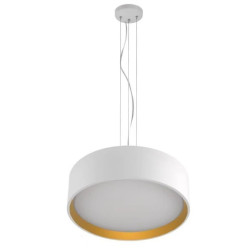 Lampa wisząca HUDSON biało-złota LP-043/1P WH/GD Light Prestige