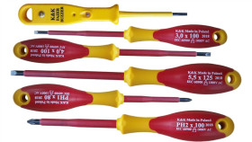 Wkrętak Makit Śrubokręt Elektryczny Izolowany Vde 1000V 5 Szt. + Próbnik...