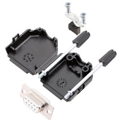 Encitech 6355-8001-11 D-Sub Receptacle 9-pin Solder Bucket 1pc