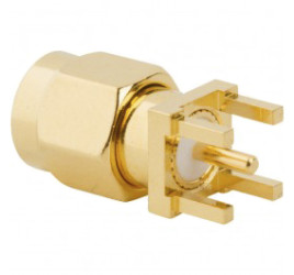 Złącze koncentryczne Montaż na płytce drukowanej Męski 50Ω typ złącza Złącze SMA 18GHz Lutowane