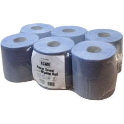 Scan C2B157F Paper Towel Wiping Roll 2-Ply 176mm x 150m (Pack 6)