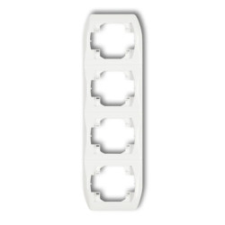 TREND Ramka pionowa poczwórna biały RV-4