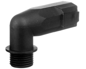 Dławnica poliamidowa kątowa do rur osłonowych PG9 IP54 czarna FKD 9 BK E03DK-07050101111 /10szt./