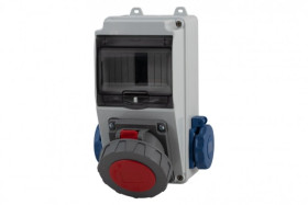 Rozdzielnica LAGO 32A 5p, 2x230V /5 modułów/ F3_1833