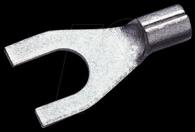 Crimp-type socket, fork shape, hole size 5.3mm