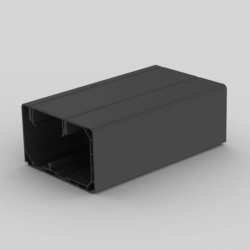 PK 90x55 D FD - kanał parapetowy dwuścienny czarny