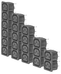 Schurter 3-135-295 Złącze męskie IEC złącze żeńskie proste Łączna ilość styków: 18 10 mA czarny 1 szt.