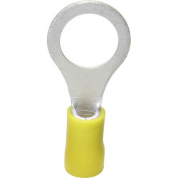 TRU COMPONENTS 1583113 Ring Terminal Heatshrink 6 mm&#xB2; Yellow Insulated