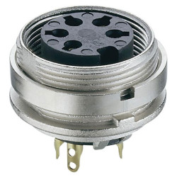 Lumberg KGV 81 8 Pin DIN Female Chassis Socket IEC 60130-9 Rear Panel Mount