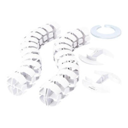 INCARA Organizer przewodów VERTEBRA 4 przedziały, metalowa stopa 0,8 m szary 654990