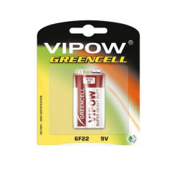 BATERIA 9V 6F22 VIPOW GREENCELL blister