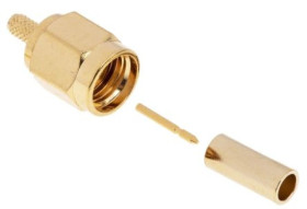 Złącze koncentryczne, 50, 6GHz, Męski, Połączenie zagniatane, Montaż na kablu