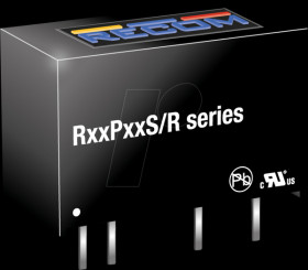 R05P05S/R8 DC/DC converter R05, 5 Vin, 5 Vout, 200 mA, SIP7