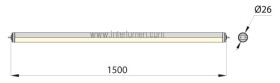 G13 1.5m 25W 830 230V/2 mat.110deg; Elgo LEDstar 1832