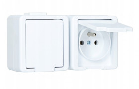 GNIAZDO PODWOJNE Z KLAPKA GNT-6J