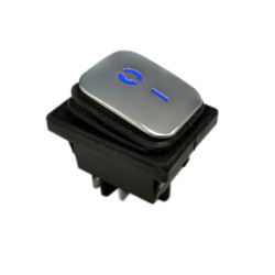 Przełącznik KCD4-MB ON-OFF 2T podświetl.niebieski.hermet.IP65 250V 16A