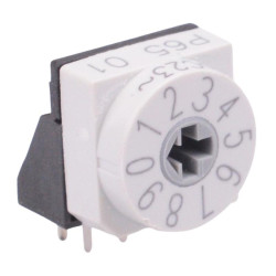 P65THR701L254 BCD Rotary Coded Switch Right Angle APEM