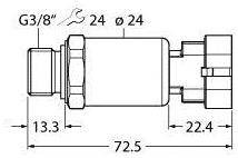 Przetworniki ciśnienia Turck 100003612, 1 szt.