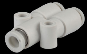 KQ2U04-00A Y-branch connector, 3x Ø 4 mm