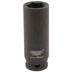 Draper Expert 06889 Expert 16mm 3/8&quot; Sq. Dr. Hi-Torq&#xAE; 6 Point Deep Impact Socket