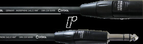 CIM 3 MV CORDIAL 1x XLR male 3-pin, 1x 6.3 mm stereo jack, 3.00 m