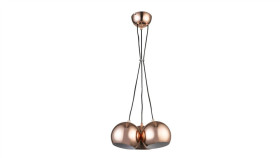 Lampa Wisząca Rame Z Trzema Stylowymi Miedzianymi Kloszami Do Salonu...