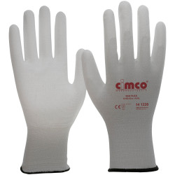 Cimco 141220 ESD Flex Nylon-Carbon Antistatic Gloves PU Coated Size XL