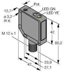 Bezzwrotny czujnik fotoelektryczny Turck QM42VP6RQ 3044335 1 szt.