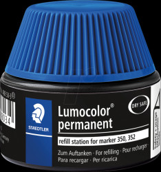 488 50-3 Refill station, Lumocolor permanent marker 350/352, blue