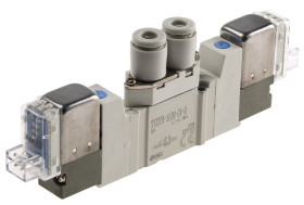 Zawór elektromagnetyczny ze zdalnym sterowaniem SMC 5/2 24V dc 5/2 portowy