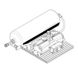 Regulator z busterem pneumatyczny, seria: DPA, maks. ciśnienie wlot: 8bar, KD4, QS-12, Tłumik
