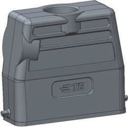 Housing, size HA16, die-cast aluminum, PG16, straight/angled, clip locking, IP65, T1349160116-000