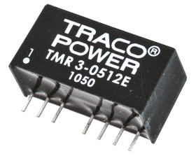 Przetwornica DC-DC, 3W, Uwe 4,5 → 9 V DC, Uwy 12V dc, Iwy 250mA, TRACOPOWER