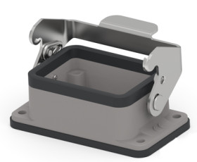 Surface mount housing, size HB6, die-cast aluminum, clip locking, IP65, T1500063000-000