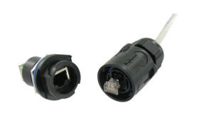 Złącze Ethernet Męski Złącze RJ45 Nakrętka blokująca Cat6 Amphenol Socapex 1-żyłowe