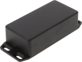 Aluminum die cast enclosure, (L x W x H) 100 x 50 x 31 mm, black (RAL 9005), IP54, 1590G2FLBK