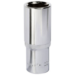 Sealey SP1222D Walldrive&#xAE; Socket 22mm Deep 1/2&quot;sq Drive Fully Polished