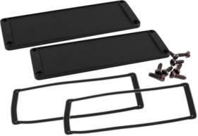 End plate, aluminum, (L x W) 108 x 58.61 mm, black, for series 1457, 1457TWP